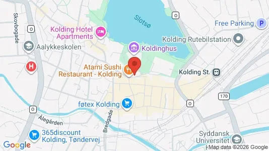 Andelsboliger til salg i Kolding - kort over placeringen