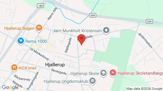 Andelsboliger til salg i Hjallerup - Foto fra Google Street View