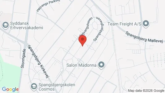 Andelsboliger til salg i Esbjerg Centrum - kort over placeringen