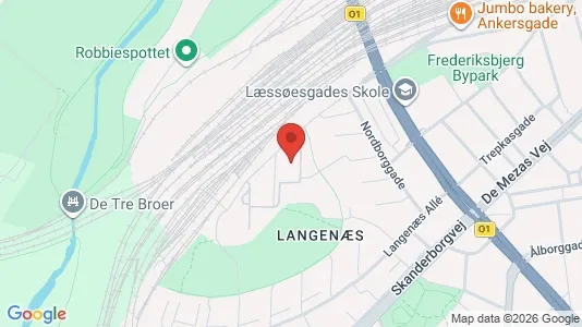 Andelsboliger til salg i Århus C - kort over placeringen