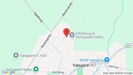 Andelsboliger til salg i Hobro - kort over placeringen