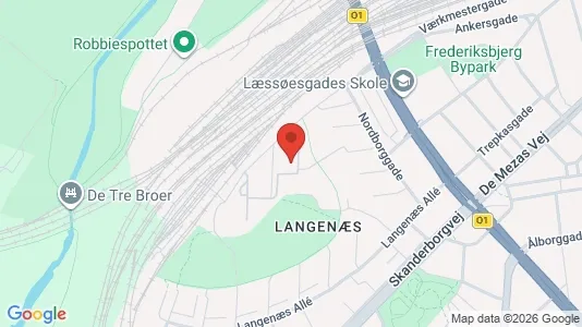 Andelsboliger til salg i Århus C - kort over placeringen