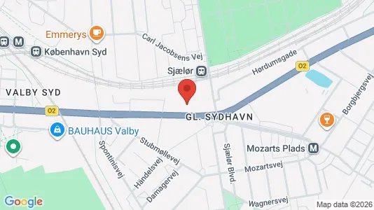 Andelsboliger til salg i København SV - kort over placeringen