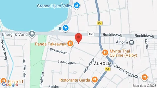 Andelsboliger til salg i Valby - kort over placeringen