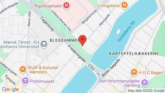 Andelsboliger til salg i Østerbro - kort over placeringen