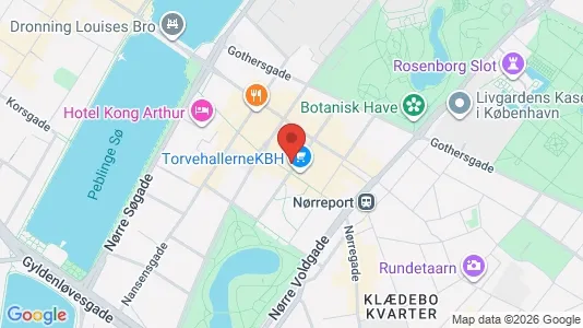 Andelsboliger til salg i København K - kort over placeringen