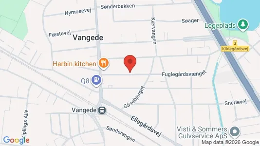 Andelsboliger til salg i Gentofte - kort over placeringen