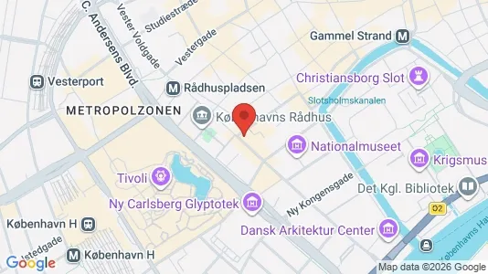 Andelsboliger til salg i Vesterbro - kort over placeringen