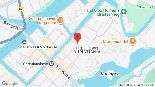Andelsboliger til salg i København K - kort over placeringen