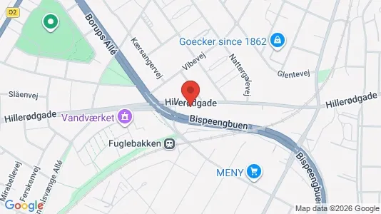 Andelsboliger til salg i Nørrebro - kort over placeringen