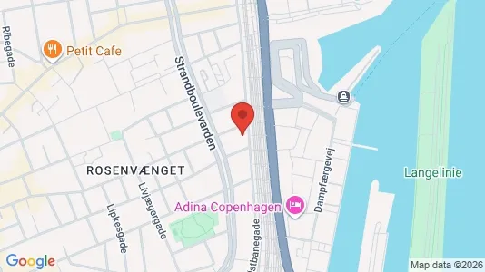 Andelsboliger til salg i Østerbro - kort over placeringen