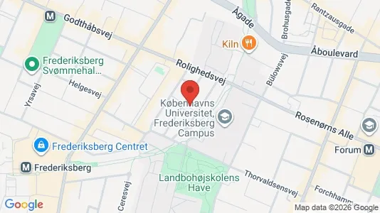Andelsboliger til salg i Frederiksberg C - kort over placeringen