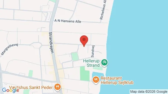 Andelsboliger til salg i Hellerup - kort over placeringen